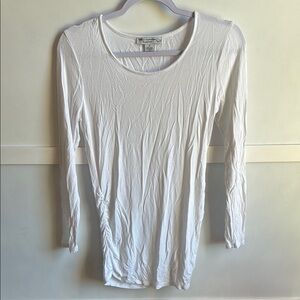 Women's White Long Sleeve Top